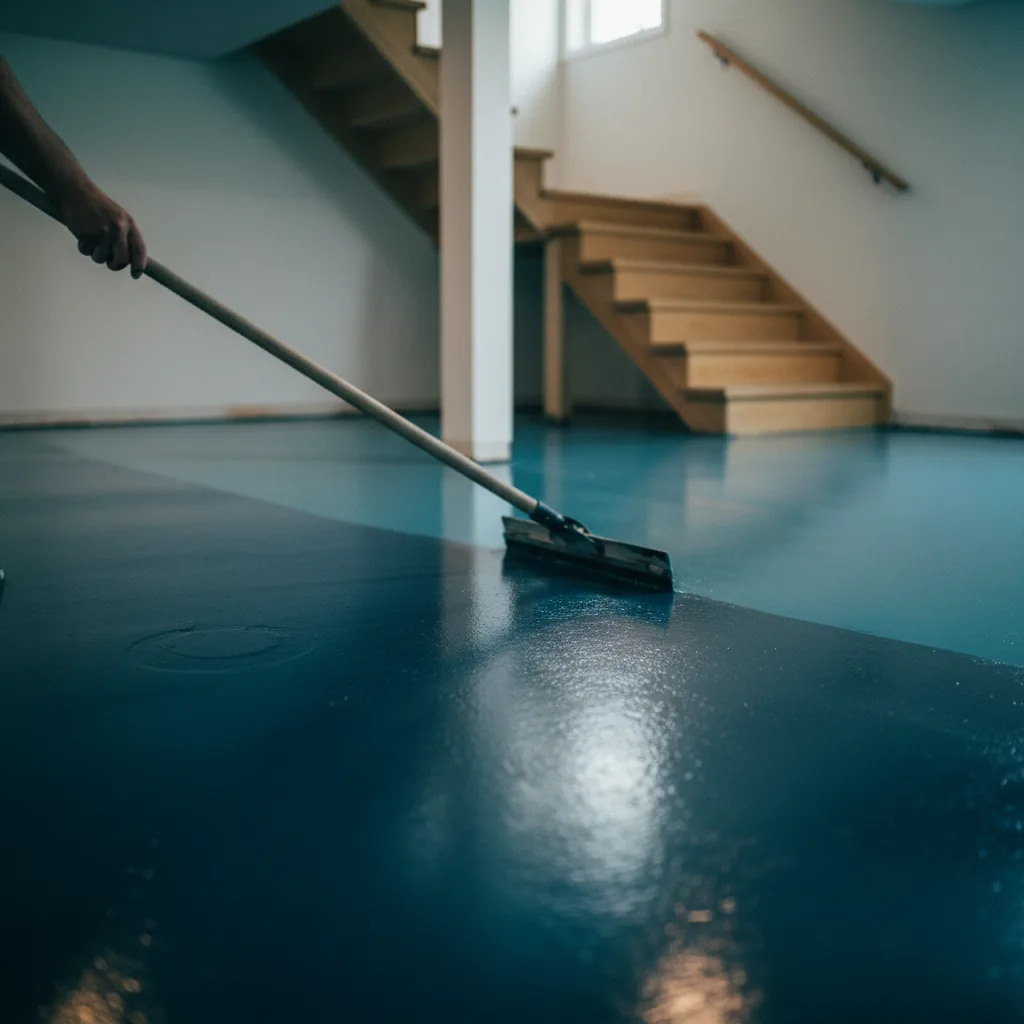 Basement Floor Coating in Madison